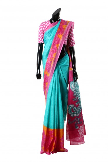 Ikat Print Sari